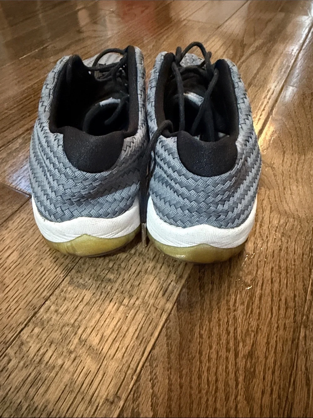 Men's Nike Air Jordan Future Grey Weave Athletic Shoes men’s 11
